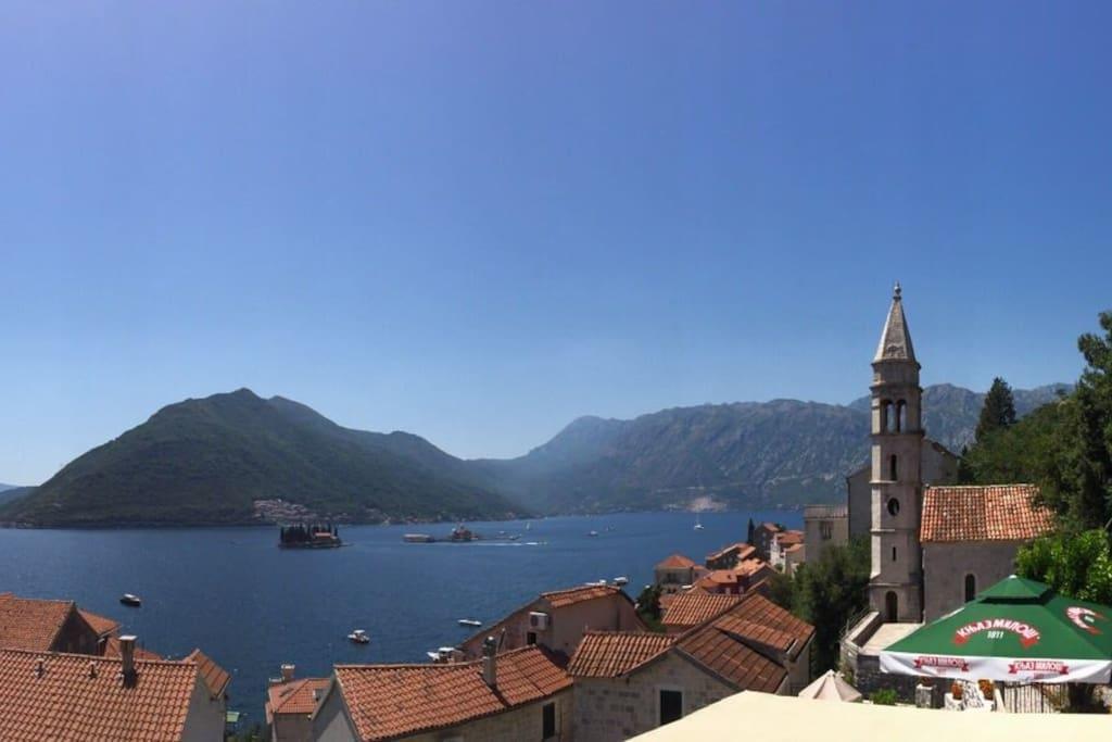 Bella Vista Zmukic Apartman Perast Kültér fotó